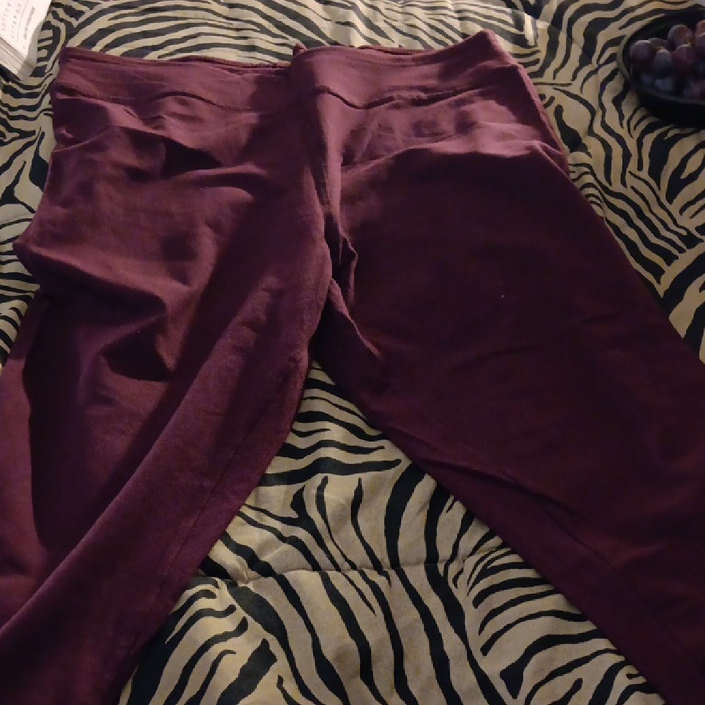 Burgundy Leggings